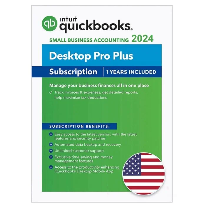 QuickBooks Desktop Pro PLus 2024 Software 1 Year Subscription qbkeysales